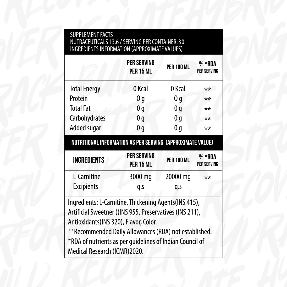 L-CARNITINE (3000 mg)