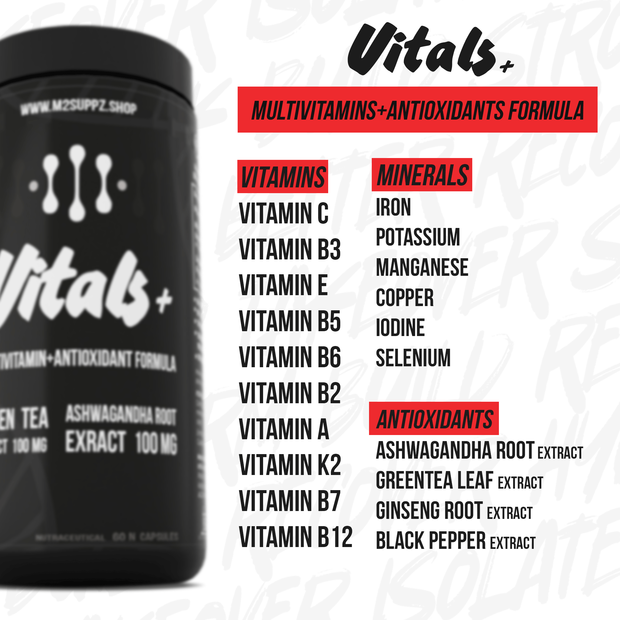 VITALS+ (MULTIVITAMIN & ANTIOXIDANTS)